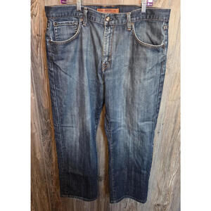 Agave Denim Blue Jeans Men Size 40 (39x29) Waterman Relaxed Straight Made in USA